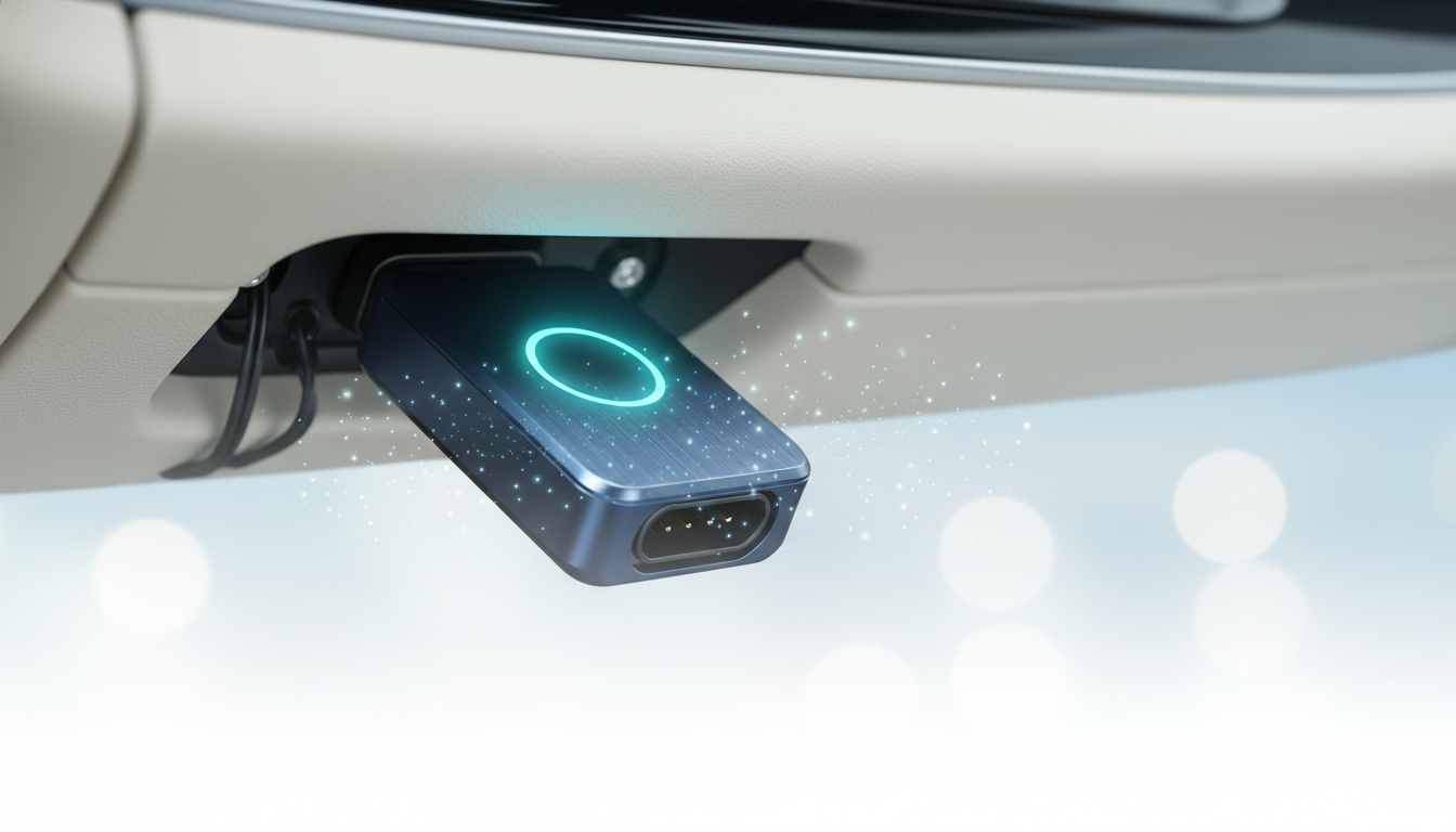 DOVA module installed in OBD-II port